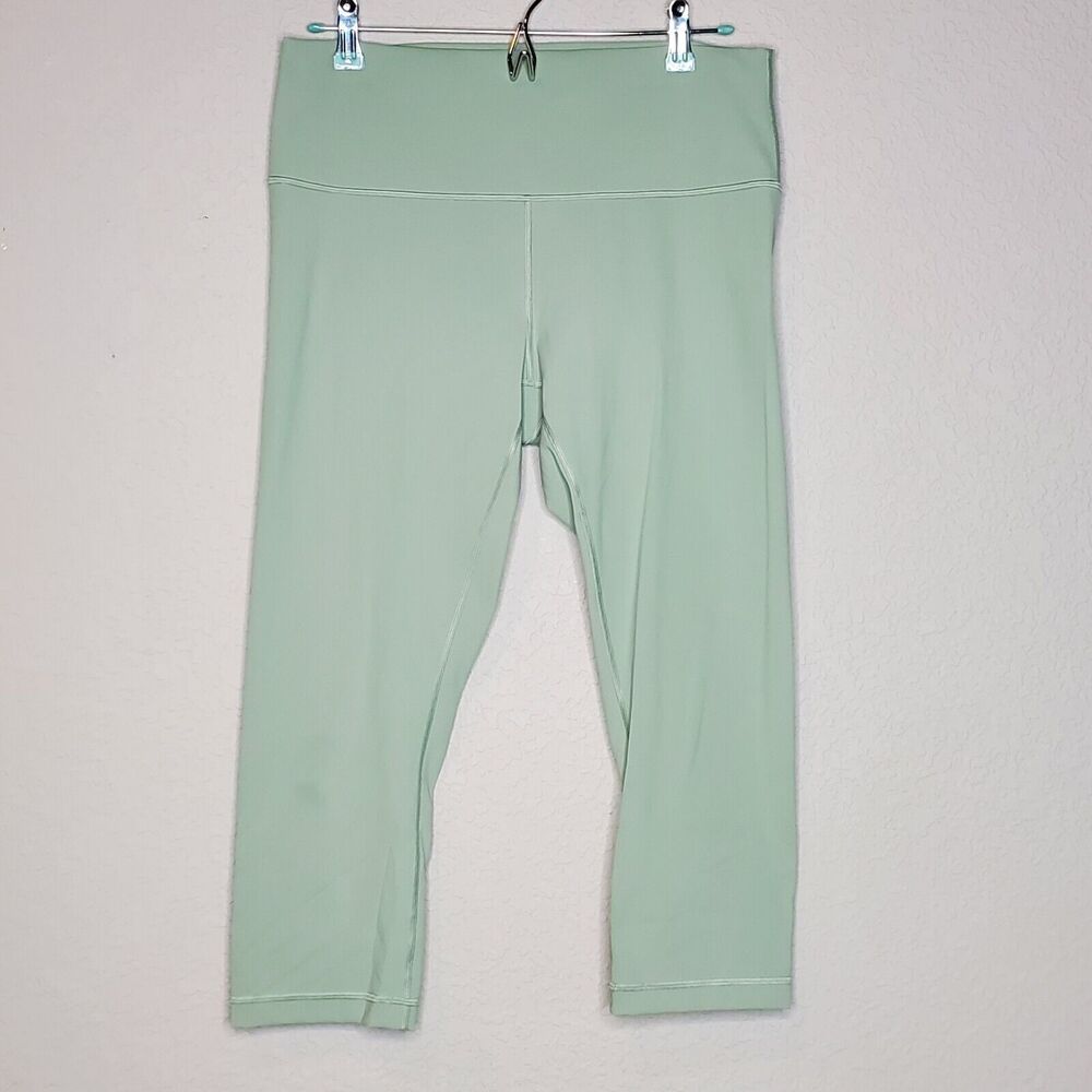 Lululemon Wunder Under Crop High-Rise Full-On Luxtreme 21", Sea Moss Green 12